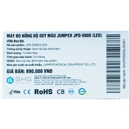 Máy đo nồng độ oxy trong máu SPO2 Jumper JPD 500D LED