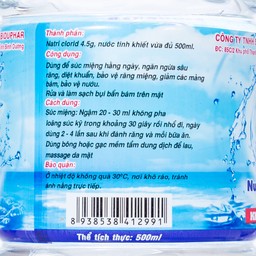 Nước muối sinh lý Natri Clorid 0.9% Biduphar 500ml