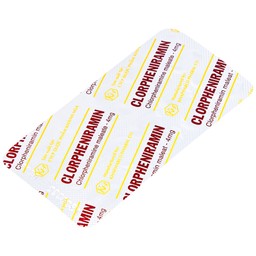 Thuốc Clorpheniramin 4mg Khapharco điều trị triệu chứng viêm mũi dị ứng theo mùa, quanh năm và mày đay (10 vỉ x 20 viên)