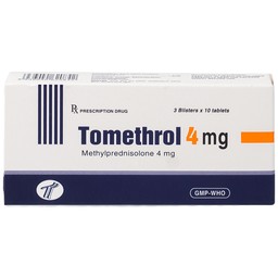 Thuốc Tomethrol 4mg điều trị rối loạn do thấp khớp ( 3 vỉ x 10 viên)