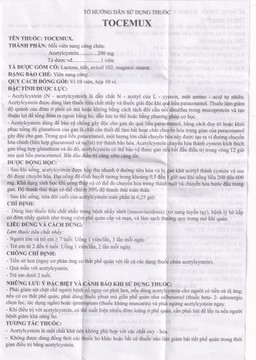 Thuốc Tocemux điều trị tiêu chất nhầy, bệnh lý hô hấp có đờm (10 vỉ x 10 viên)