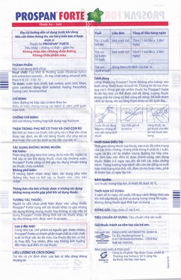 Thuốc ho Prospan Forte Engelhard điều trị viêm đường hô hấp cấp (21 túi x 5ml)