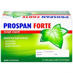 Thuốc ho Prospan Forte Engelhard điều trị viêm đường hô hấp cấp (21 túi x 5ml)