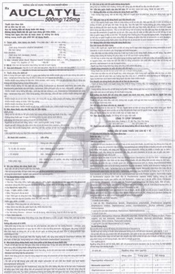 Thuốc Auclatyl 500mg/125mg Tipharco điều trị nhiễm khuẩn (2 vỉ x 10 viên)