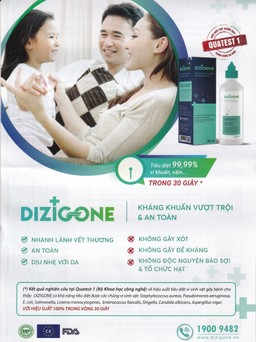 Dung dịch kháng khuẩn Dizigone Terrapharm tiêu diệt vi khuẩn, vi nấm (300ml)