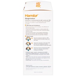 Khẩu trang 4 lớp Hamita Advanced 4D mask màu đen (5 cái)