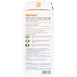 Khẩu trang 4 lớp Hamita Advanced 4D mask màu đen (5 cái)