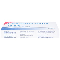 Thuốc Candesartan Stada 16mg điều trị tăng huyết áp vô căn, suy tim (2 vỉ x 14 viên)