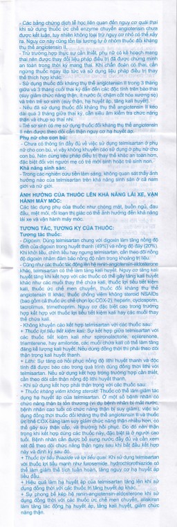 Thuốc Telmisartan 40 A.T An Thiên điều trị tăng huyết áp (3 vỉ x 10 viên)