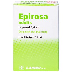 Dung dịch thụt trực tràng Epirosa Adults Lainco giảm triệu chứng táo bón (6 tuýp x 7.5ml)