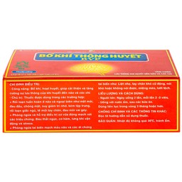 Thuốc Bổ Khí Thông Huyết BVP tăng cường lưu thông khí huyết đến não và các chi (6 vỉ x 10 viên)