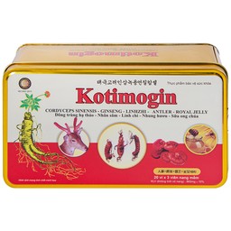 Viên uống Sâm - Đông Trùng Hạ Thảo Kotimogin tăng cường sức khỏe (20 vỉ x 3 viên)