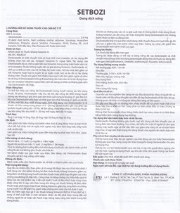 Dung dịch Setbozi Stick giảm các triệu chứng hắt hơi, sổ mũi (20 ống x 5ml) 