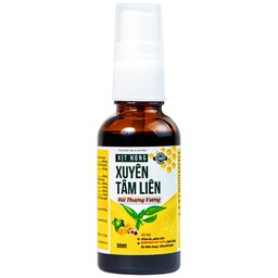 Chai xịt họng hỗ trợ giảm ho, giảm đờm, giảm đau rát họng Xuyên Tâm Liên Hải Thượng Vương (30ml)