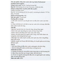 Máy tăm nước 6 chế độ Halio Professional Cordless Oral Irrigator