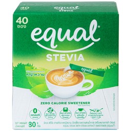Đường Ăn Kiêng Cỏ Ngọt Equal Stevia No Calorie Sweetener (40 gói)