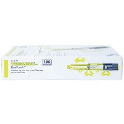 Thuốc tiêm Tresiba 100units/ml điều trị đái tháo đường (5 cây x 3ml)