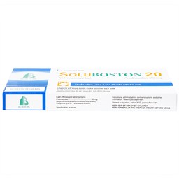 Viên sủi Soluboston 20 Boston điều trị giảm tình trạng viêm, dị ứng (2 vỉ x 10 viên)