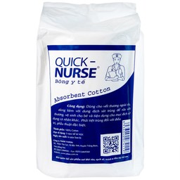 Bông gòn Quick Nurse 1kg dùng cho vết thương ngoài da, sát trùng, vệ sinh 