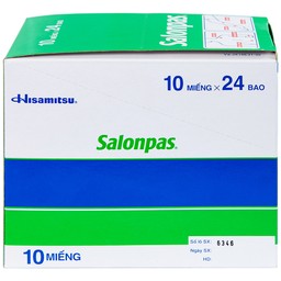 Cao dán Salonpas Hisamitsu giảm đau vai, đau lưng, đau cơ (24 gói x 10 miếng)