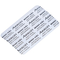 Viên nén Aescin 40mg Minh Hải điều trị thiểu năng tĩnh mạch, tụ máu (3 vỉ x 10 viên)
