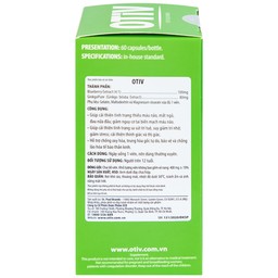 Viên uống OTiV Ecogreen giúp tăng cường dưỡng chất cho não (60 viên)