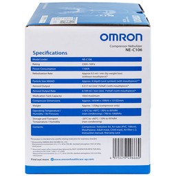 Máy xông khí dung Omron NE C106 hỗ trợ điều trị bệnh lý về đường hô hấp