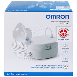 Máy xông khí dung Omron NE C106 hỗ trợ điều trị bệnh lý về đường hô hấp