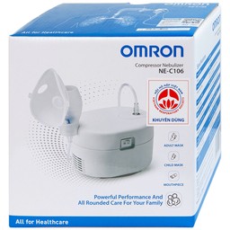 Máy xông khí dung Omron NE C106 hỗ trợ điều trị bệnh lý về đường hô hấp