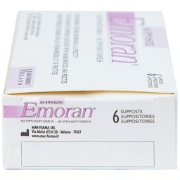 Viên đặt Supposte Emoran giảm các triệu chứng của bệnh trĩ, viêm trực tràng (6 viên)