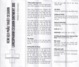 Kem bôi mờ sẹo sau phẫu thuật Cesarin Ointment Lancopharm 30g