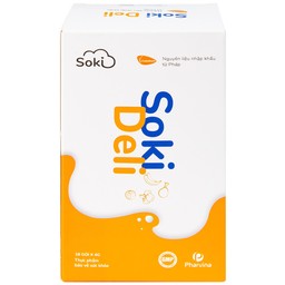 Bột hòa tan Soki Deli cải thiện tình trạng biếng ăn, tăng cường tiêu hóa và hấp thu (18 gói x 4g)