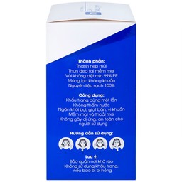 Khẩu trang 4 lớp ILT Liworldco màu trắng (50 cái)