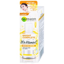 Tinh chất dưỡng sáng da, mờ thâm Garnier Skin Naturals Bright Complete 30x Vitamin C Booster Serum 30ml