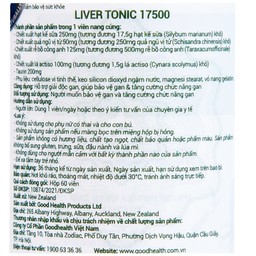 Viên uống Liver Tonic 17500 GoodHealth hỗ trợ giải độc gan (60 viên)