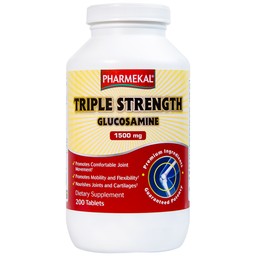 Viên uống hỗ trợ khớp, bổ sung dưỡng chất cho khớp Triple Strength Glucosamine 1500mg Pharmekal (200 viên)