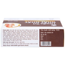 Thuốc Trĩ Nhất Nhất giảm đau rát hậu môn, làm bền vững thành mạch, điều trị các trường hợp trĩ cấp tính (3 vỉ x 10 viên)