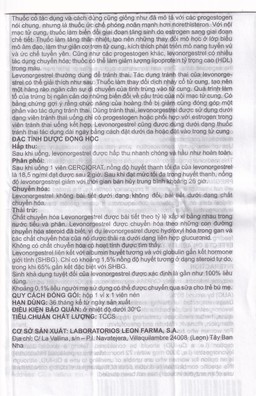 Thuốc tránh thai khẩn cấp Cerciorat 1.5mg Exeltis (1 viên)