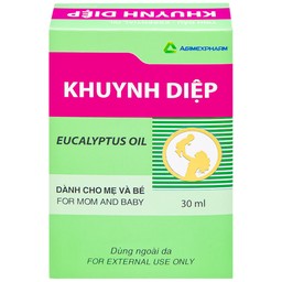 Dầu khuynh diệp Eucalyptus Oil Agimexpharm giúp giữ ấm dành cho mẹ và bé (30ml)