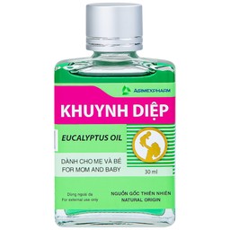 Dầu khuynh diệp Eucalyptus Oil Agimexpharm giúp giữ ấm dành cho mẹ và bé (30ml)