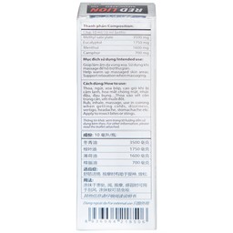 Dầu gió lăn Red Lion Medicated Oil White Agimexpharm hương Lavender & Eucalyptus giúp giảm đau, ngừa côn trùng (10ml)