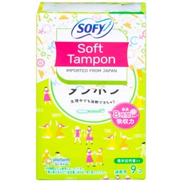 Băng vệ sinh Sofy Soft Tampon khả năng thấm hút tốt (9 miếng)
