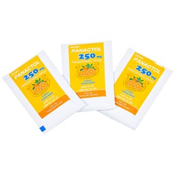 Bột sủi Panactol 250mg Khapharco vị ngọt, không đắng, hạ sốt, giảm đau cho trẻ (48 gói x 1.5g)