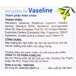Sáp dưỡng ẩm Vaseline Original Fobelife giữ ẩm, bảo vệ da khô, nứt nẻ (7g)