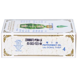 Dầu gió Song Thập Peppermint oil 5ml Hong Kong Zung Seon