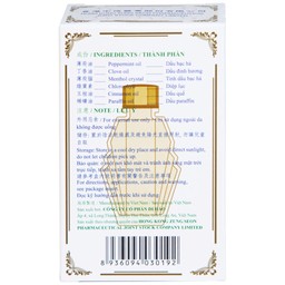 Dầu gió Song Thập Peppermint oil 30ml Hong Kong Zung Seon