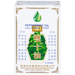 Dầu gió Song Thập Peppermint oil 30ml Hong Kong Zung Seon
