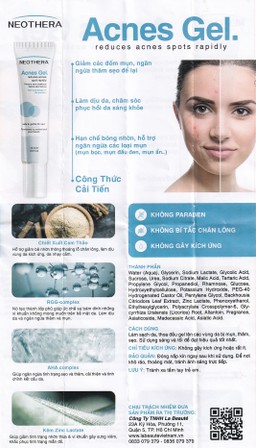 Gel bôi Neothera Acnes hỗ trợ làm giảm mụn (15ml)