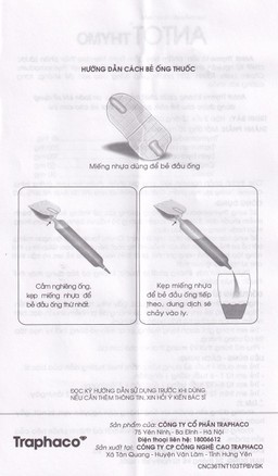 Dung dịch uống Antot Thymo Traphaco tăng cường sức đề kháng (2 vỉ x 10 ống x 10ml)