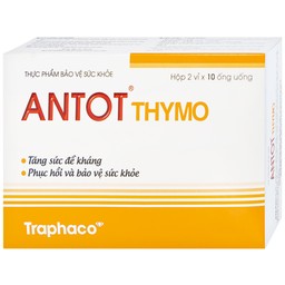 Dung dịch uống Antot Thymo Traphaco tăng cường sức đề kháng (2 vỉ x 10 ống x 10ml)